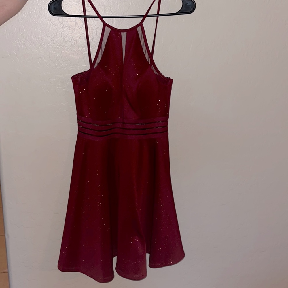 Sparkly maroon homecoming/prom dress